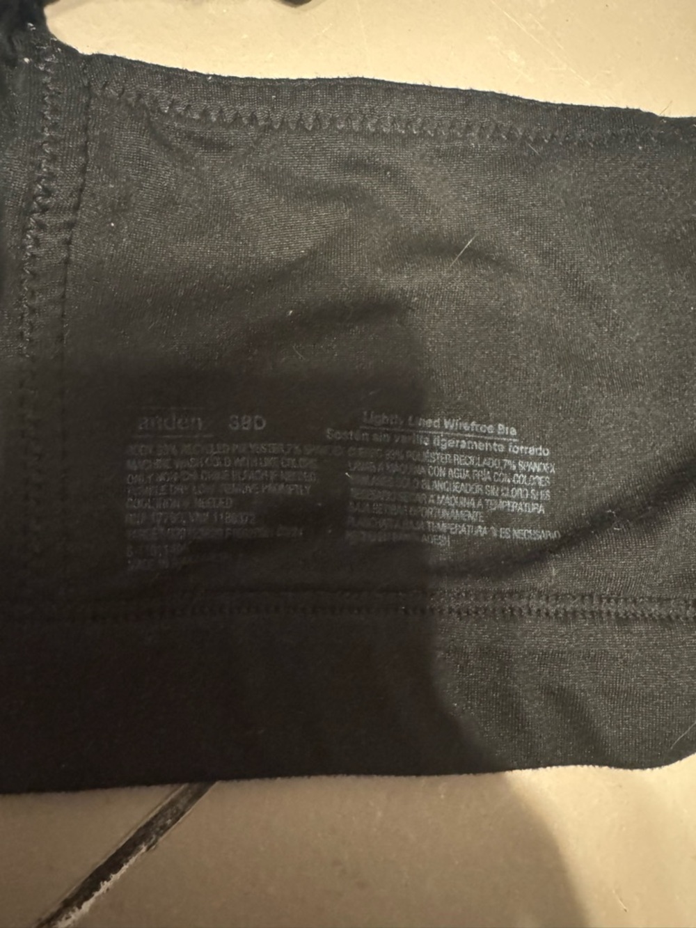 Auden Black Lightly Lined Wirefree Bra